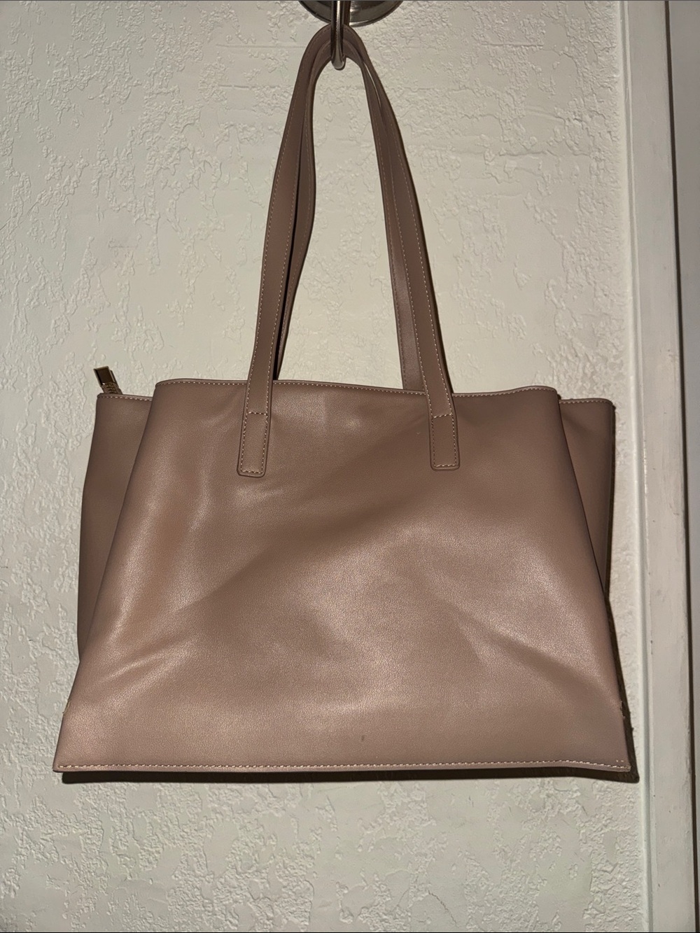 Amazon Taupe Faux-Leather Tote
